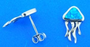 sterling silver jellyfish earrings