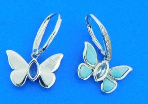 sterling silver alamea butterfly earrings