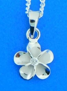 sterling silver alamea plumeria pendant