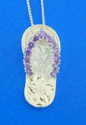 sterling silver alamea flip flop pendant