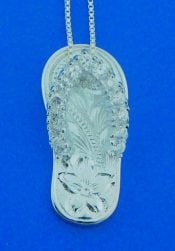 sterling silver flip flop cz pendant alamea