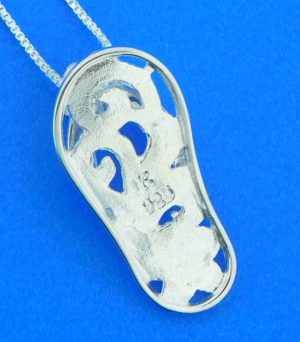 sterling silver flip flop pendant alamea