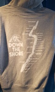 down the shore adult hoodie