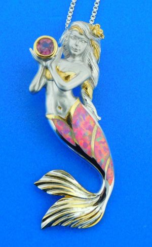 sterling silver kovel mermaid pendants