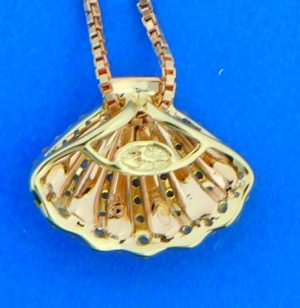 denny wong sunrise scallop shell pendant