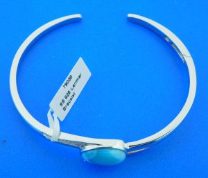 sterling silver alamea larimar cuff bracelet