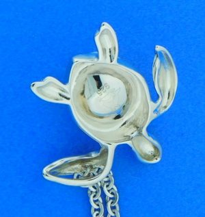 sterling silver alamea sea turtle pearl pendant