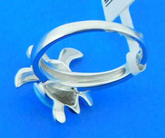 Alamea Honu Sea Turtle Ring, Sterling Silver & Larimar 2 alamea larimar turtle ring sterling silver
