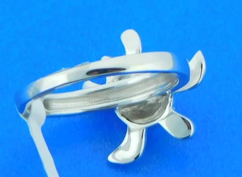 Alamea Honu Sea Turtle Ring, Sterling Silver & Larimar 3 alamea larimar turtle ring sterling silver