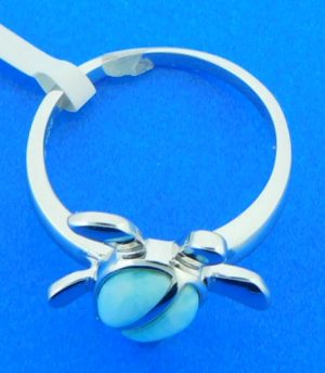 alamea larimar turtle ring sterling silver