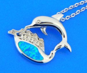 sterling silver alamea dolphin pendant