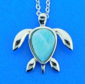 sterling silver alamea sea turtle pendant