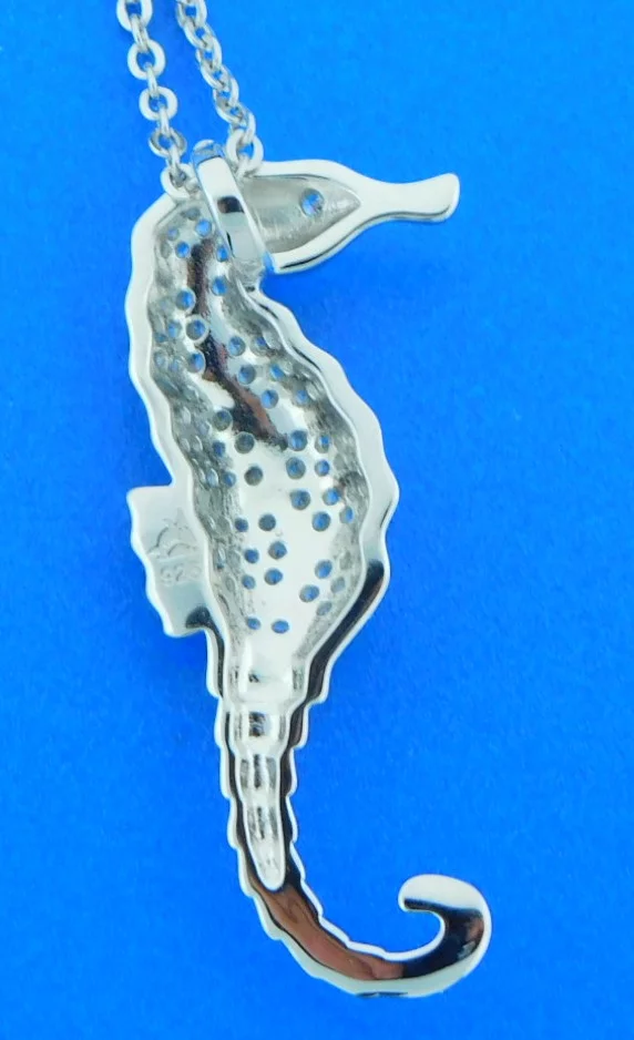 Alamea Seahorse Pendant, Sterling Silver 2 sterling silver seahorse pendant