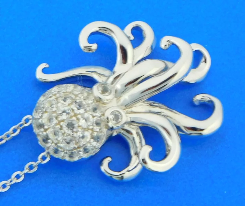Alamea Octopus Pendant, Sterling Silver - Image 4