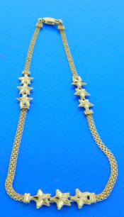 starfish ankle bracelet 14k