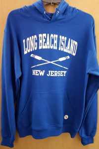 long beach island royal blue hoodie