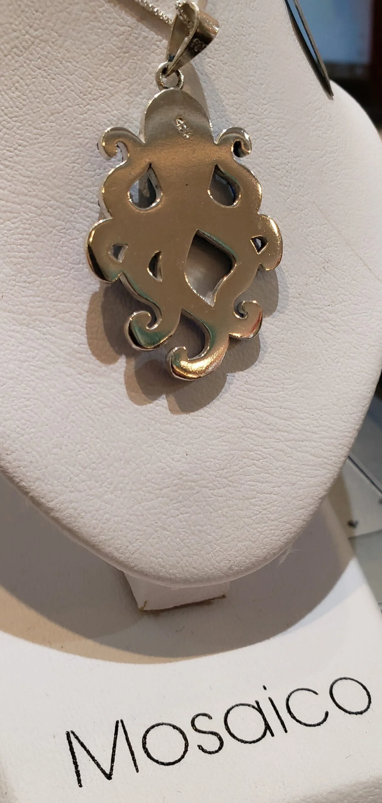 Mosaico Octopus Pendant, Sterling Silver 2 Mosaico Octopus Pendant, Sterling Silver - Image 2