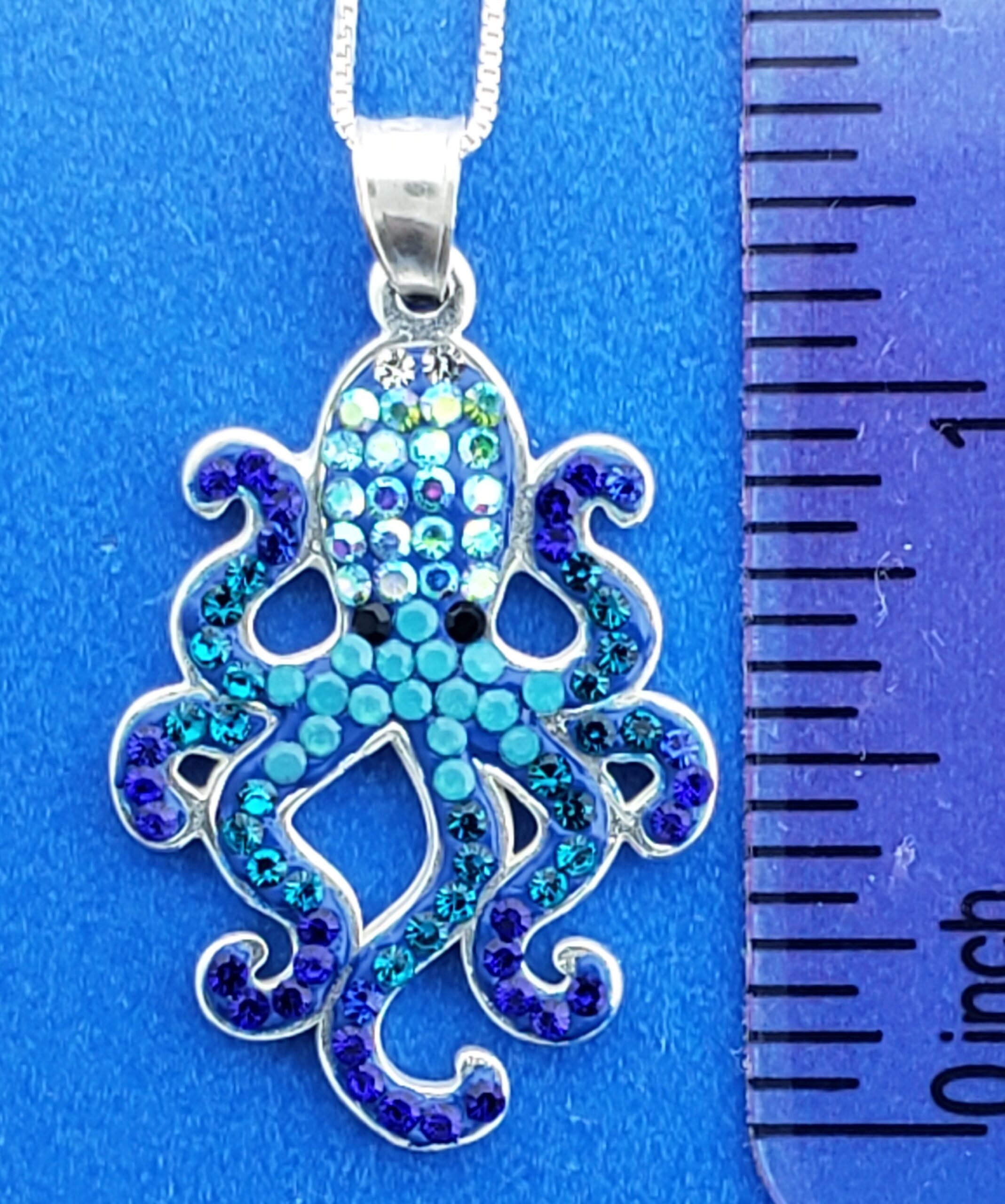 Mosaico Octopus Pendant, Sterling Silver 4 Mosaico Octopus Pendant, Sterling Silver - Image 4