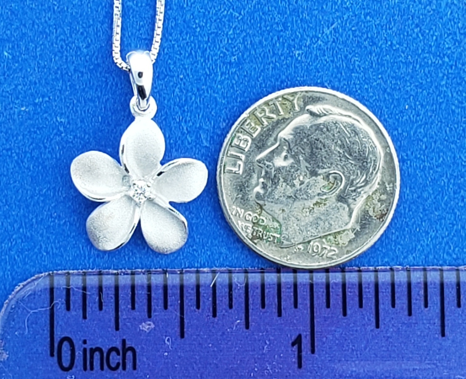 Denny Wong Plumeria Pendant, 14K White Gold 5 Denny Wong Plumeria Pendant, 14K White Gold - Image 5