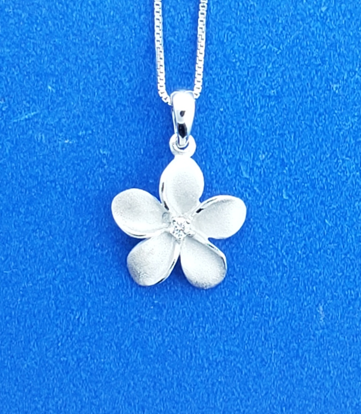 Denny Wong Plumeria Pendant, 14K White Gold 1 Denny Wong Plumeria Pendant, 14K White Gold