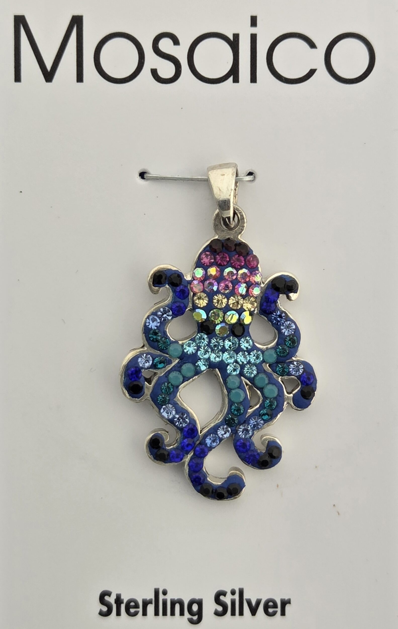 Mosaico Octopus Pendant, Sterling Silver 1 Mosaico Octopus Pendant, Sterling Silver