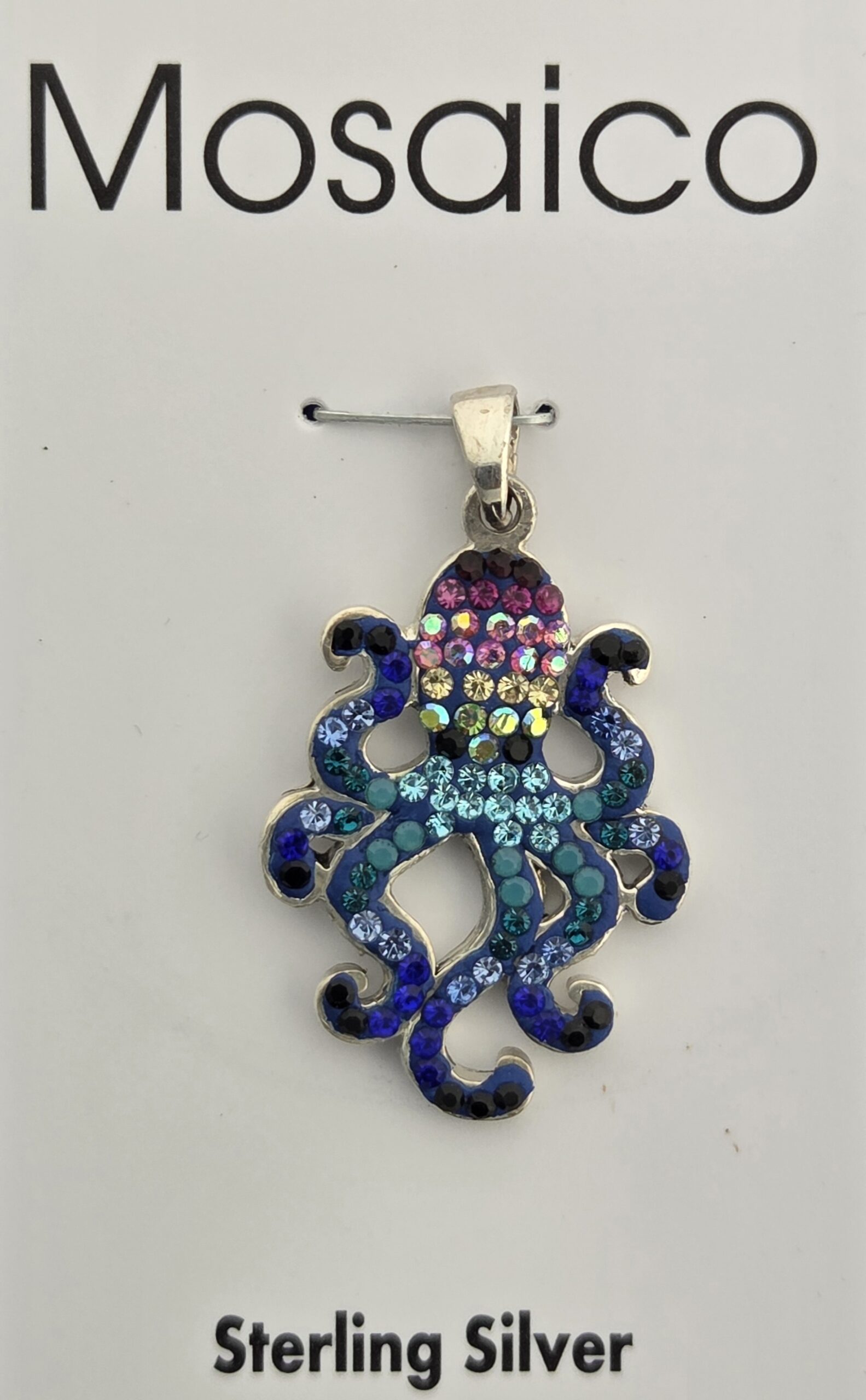 Mosaico Octopus Pendant, Sterling Silver 2 Mosaico Octopus Pendant, Sterling Silver - Image 2