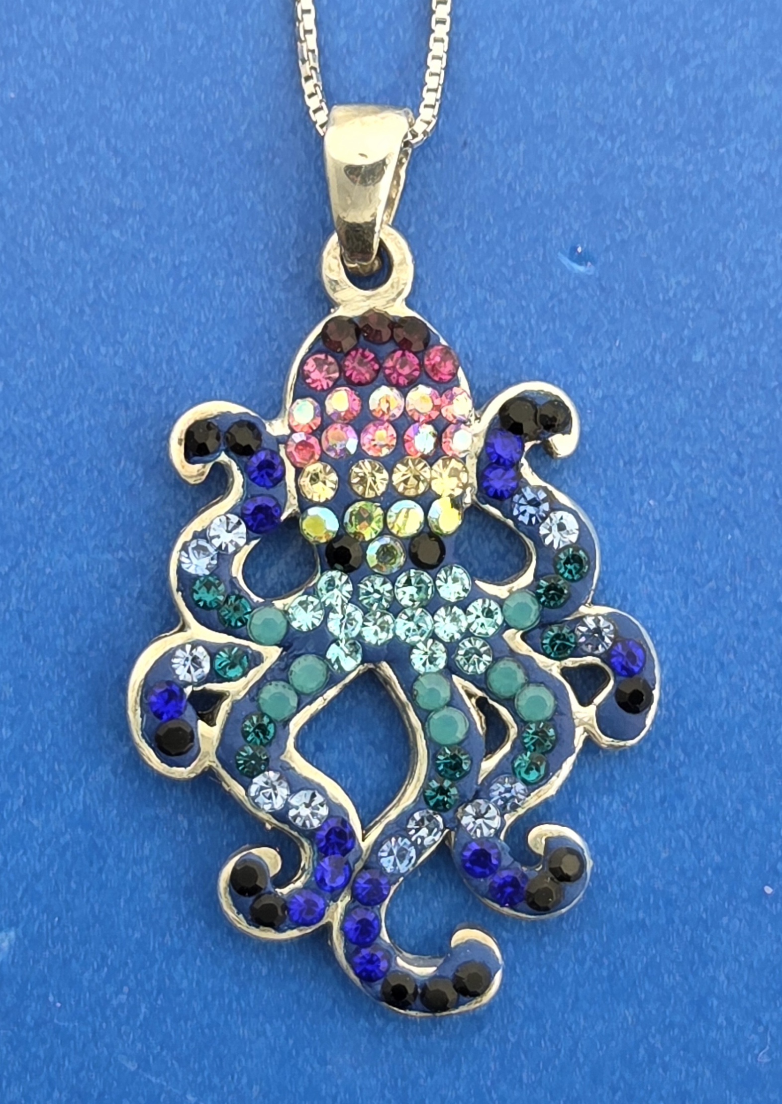 Mosaico Octopus Pendant, Sterling Silver 3 Mosaico Octopus Pendant, Sterling Silver - Image 3