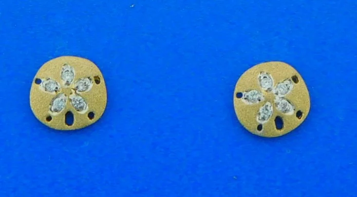 denny wong sand dollar diamond earrings