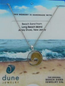 long beach island dune jewelry wave necklace