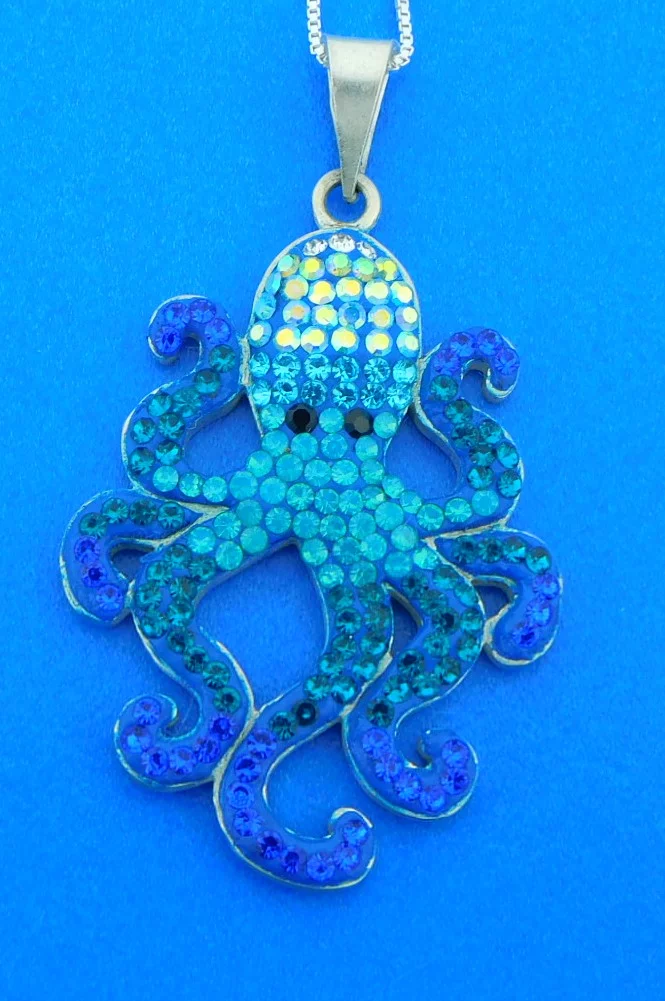Mosaico Octopus Pendant, Sterling Silver 1 Mosaico Octopus Pendant, Sterling Silver