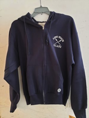 long beach island zipper hoodie