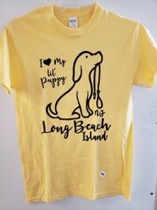 long beach island i love my puppy tee shirt