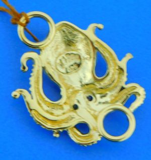 sterling silver octopus bracelet topper