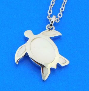 honu sea turtle pendant sterling silver