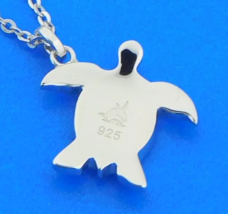 honu sea turtle pendant sterling silver