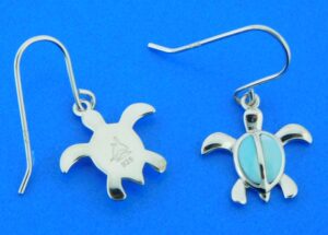 alamea sea turtle dangle earrings
