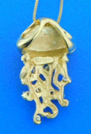 14k steven douglas 14k jellyfish pendant