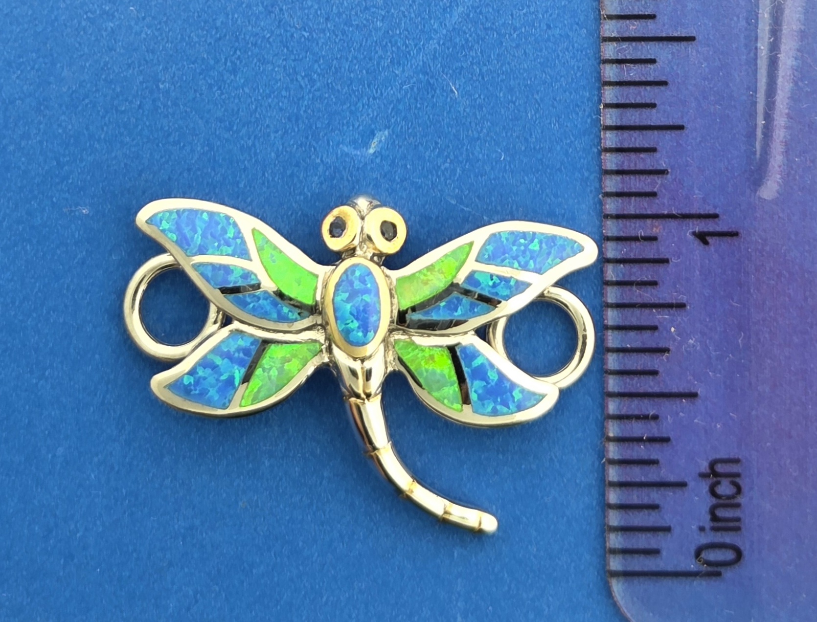 Kovel Dragonfly Bracelet Topper, Sterling Silver & Opal 6 Kovel Dragonfly Bracelet Topper, Sterling Silver & Opal - Image 6