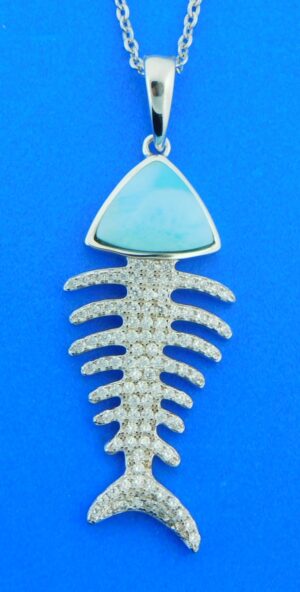 sterling silver alamea bonefish pendant