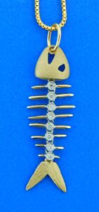 14k denny wong bonefish pendant