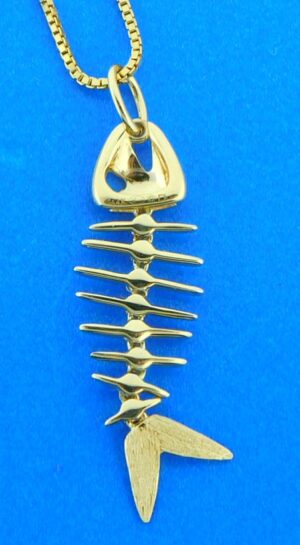 14k denny wong bonefish pendant