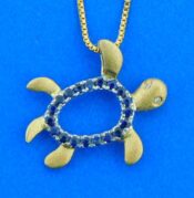 14k denny wong sea turtle pendant