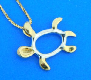 14k denny wong sea turtle pendant