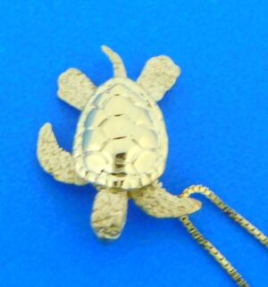 14k denny wong sea turtle pendant