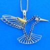 14k denny wong hummingbird pendant