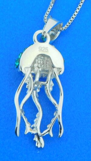 sterling silver jellyfish pendant