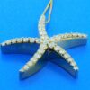 14k diamond starfish necklace