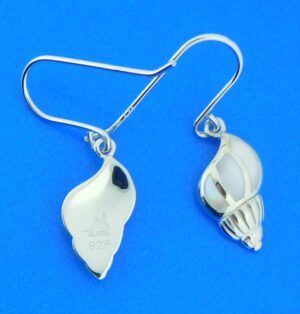 sterling silver conch mother of pearl earrings