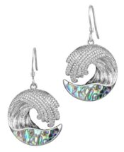 alamea wave abalone earring-411-52-31