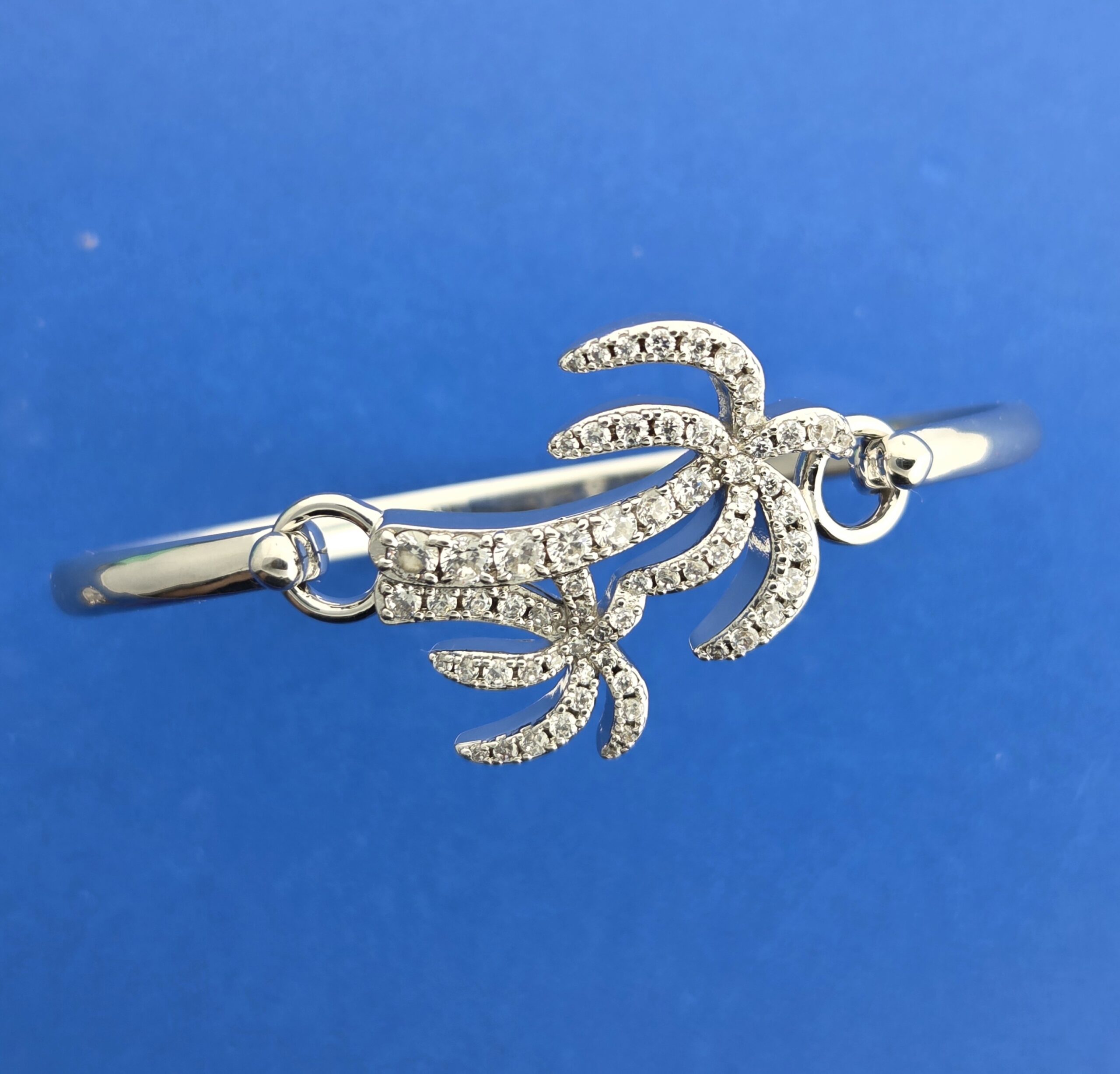 Alamea Palm Tree Bracelet Topper, Sterling Silver 6 Alamea Palm Tree Bracelet Topper, Sterling Silver - Image 6